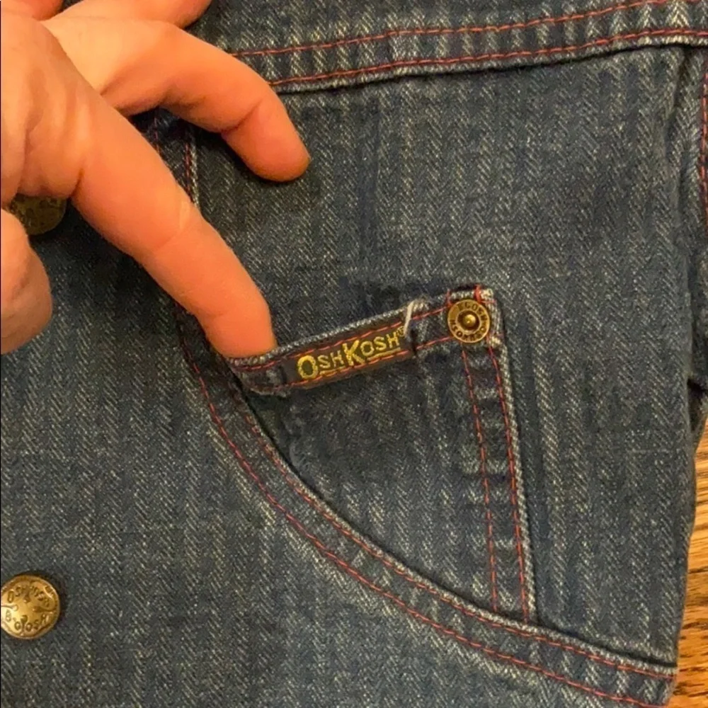 Vintage Oshkosh B'Gosh | Denim Jacket with Plaid Sz 3T‎